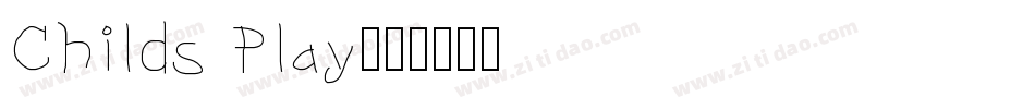 Childs Play字体转换